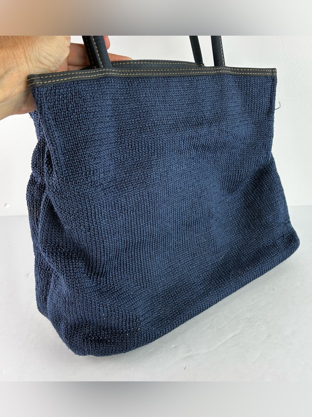 The Sak Navy Blue Knit Purse